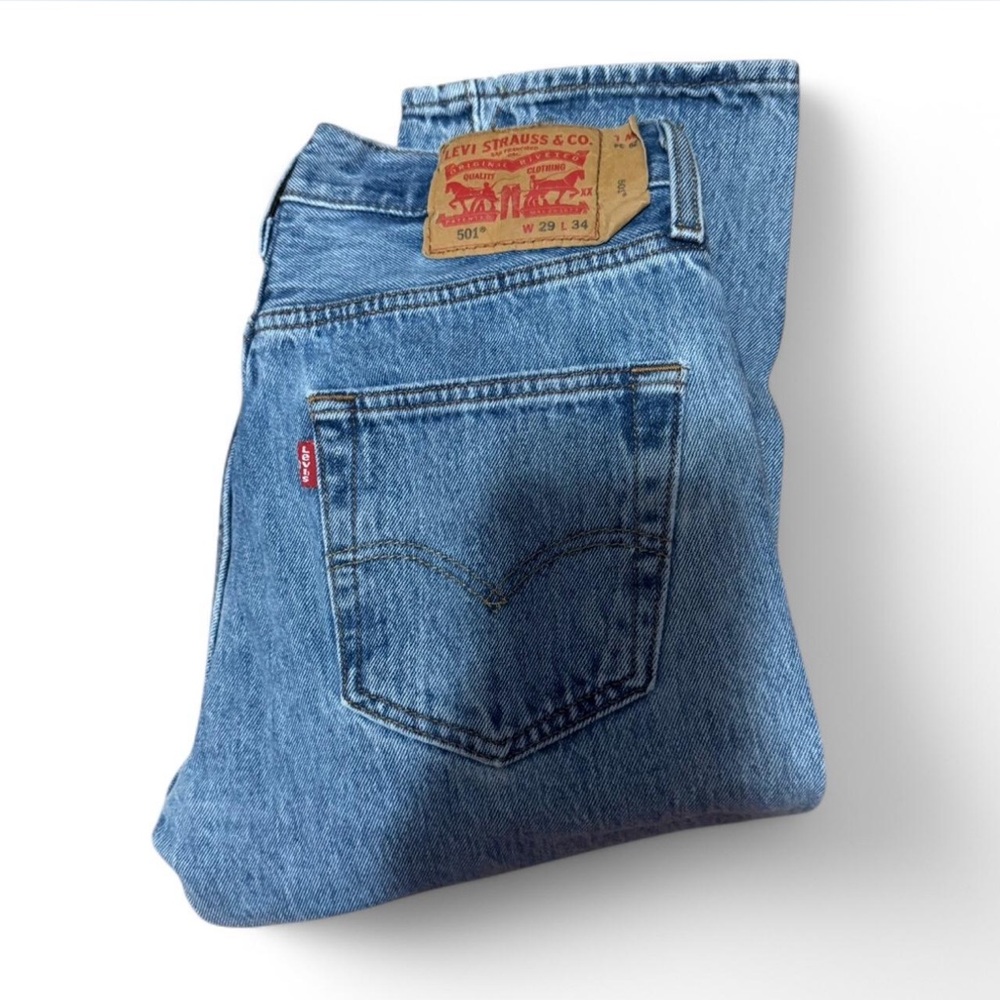 Levi's Light Blue Straight Leg Jeans